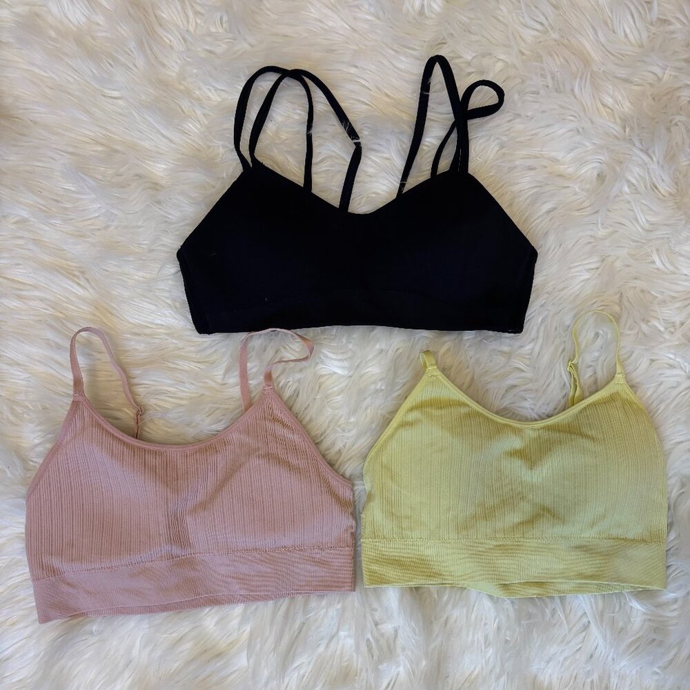 Set of 3 Bralettes- Size small